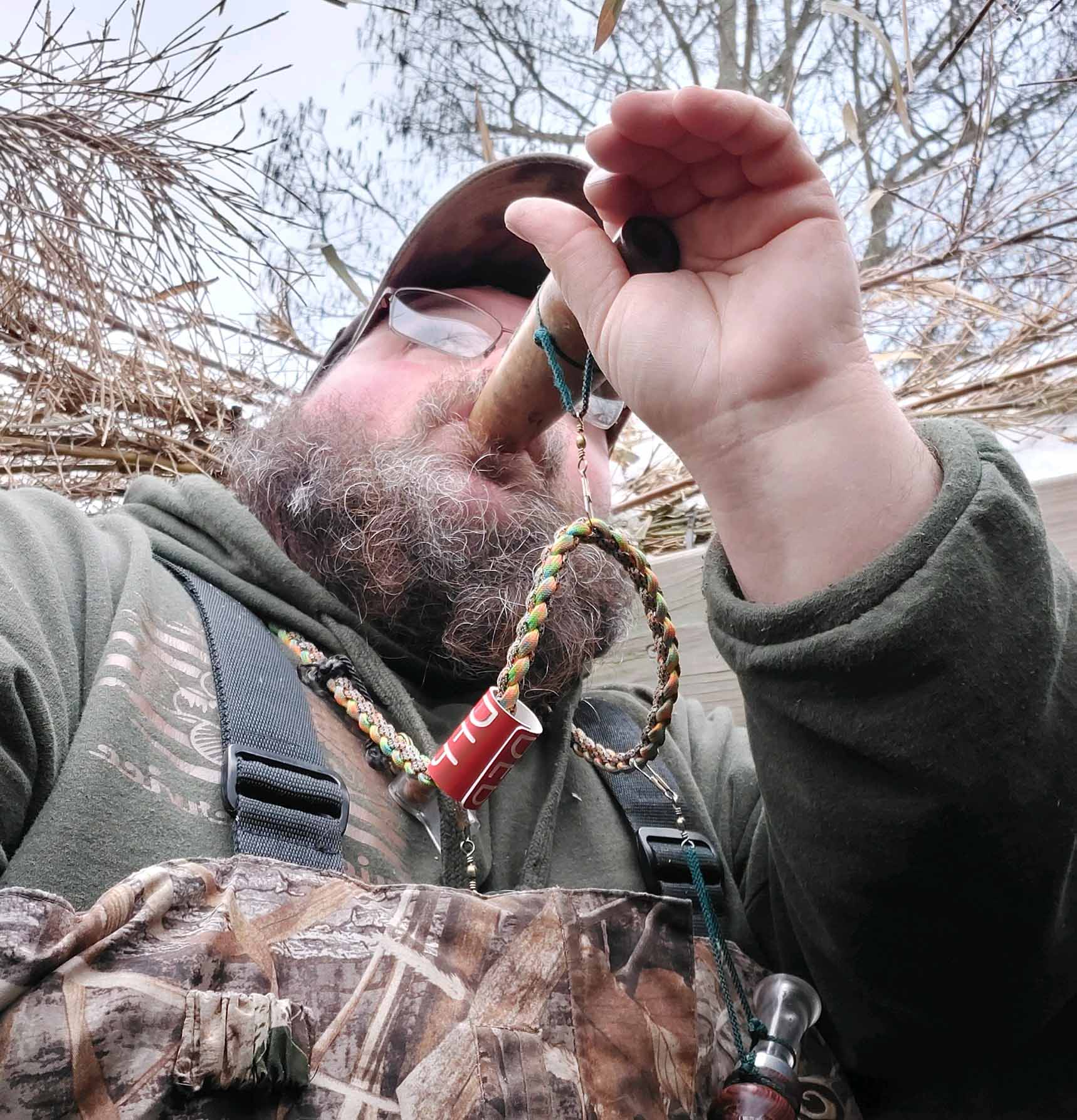 Cody Rodriquez using duck call