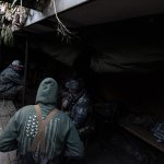 inside of hunting blind